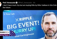 خبر Ripple رایگان در Twitter