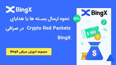 آموزش BingX | نحوه ارسال بسته‌ ها یا هدایای Crypto Red Packets