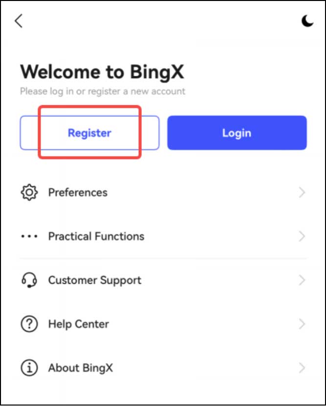 آموزش ثبت نام در BingX - دانلود صرافی bingx