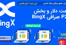 قیمت دلار و بخش P2P صرافی BingX بینگ ایکس