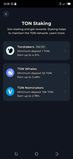 نحوه استیکینگ تون کوین در کیف پول تون کیپر