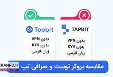 مقایسه صرافی tapbit و صرافی Toobit