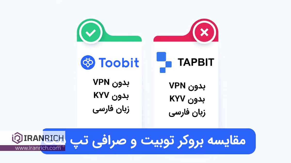 مقایسه صرافی tapbit و صرافی Toobit