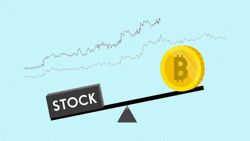 ارزش بازار ارز دیجیتال در مقابل سرمایه بازار سهام