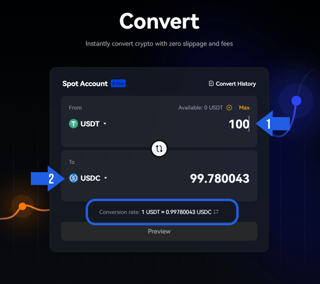 ۴. وارد کردن مقدار تبدیل