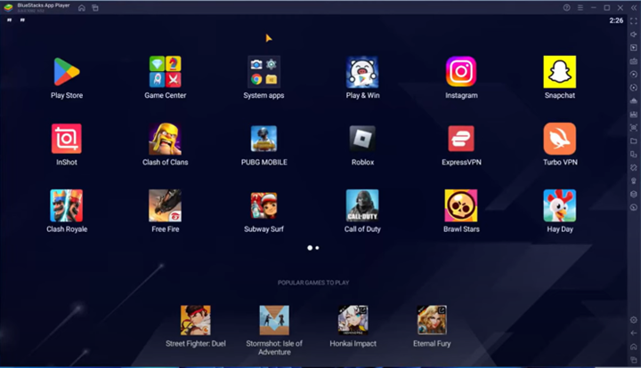 نرم افزار BlueStacks که نرم افزار شبیه ساز اندروید است