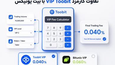 مقایسه کارمزد VIP Toobit و بیت یونیکس | کدام صرافی برای معامله گران حرفه ای بهتر است؟
